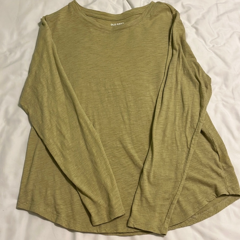 Long sleeve green shirt